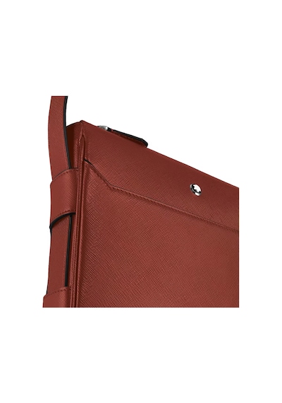 Montblanc Sartorial Deri Dikey Postacı Çantası 222935 Kırmızı