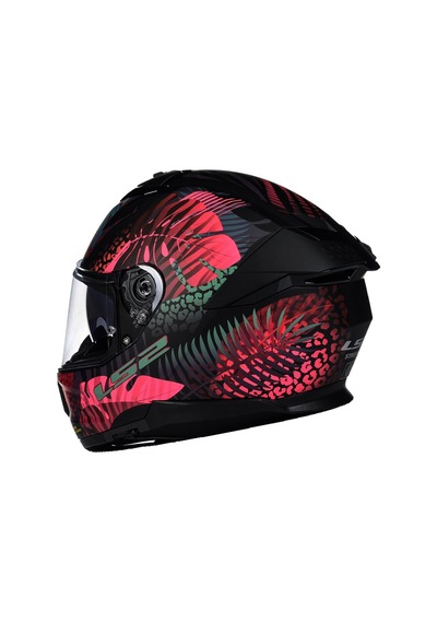 Ls2 Stream2 Jungle Kask Mat Siyah - Mavi - Pembe