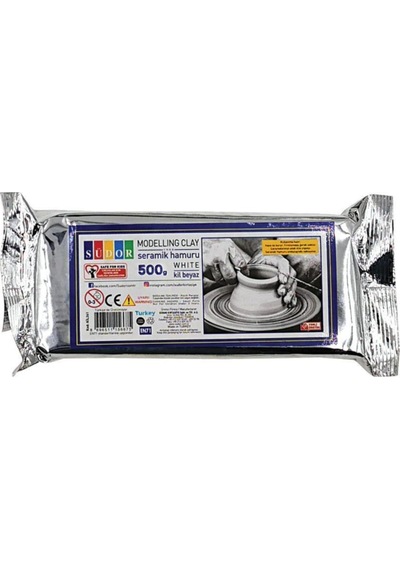 Seramık Hamuru- Kıl 500 Gr Beyaz Beyaz