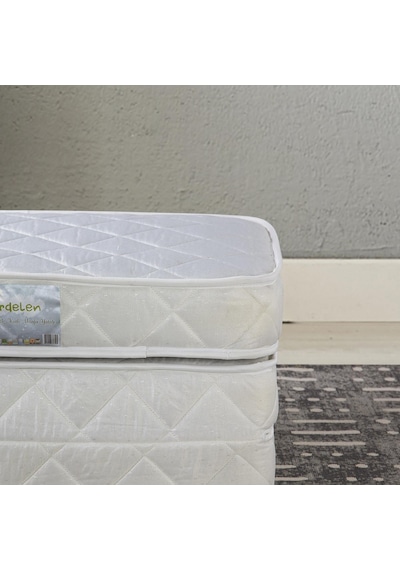 Homedius Trend Tek Kişilik 3 Kat Yaylı Katlanır Yatak 90x190 Cm Beyaz