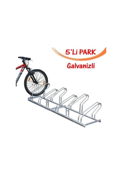 Bisiklet Park Alanı Bisiklet Koyma Demiri Sağlam Galvanizli 5'li Çok Renkli