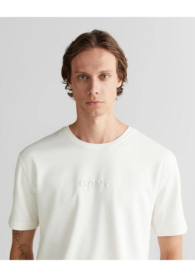 Gant 2325372t Erkek Tişört Ekru