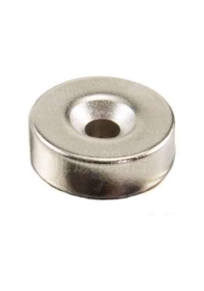 Neodim Neodyum Mıknatıs Havşa Delikli 5 Adet 15 MM x 10.5 MM x 5 MM