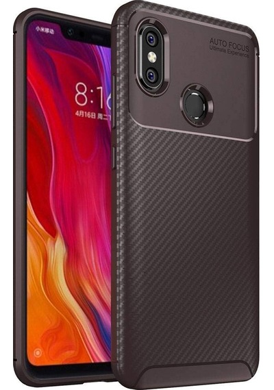 Xiaomi Mi 8 Kilif Karbon Tasarim Negro Silikon Kapak 405801038