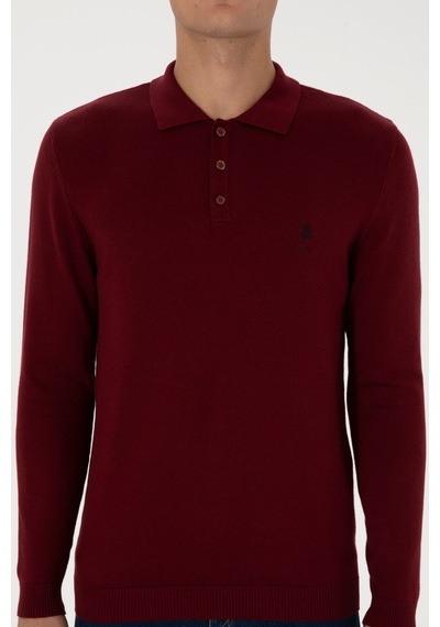 U.S. Polo Assn. Erkek Bordo Basic Kazak 50307799-VR014