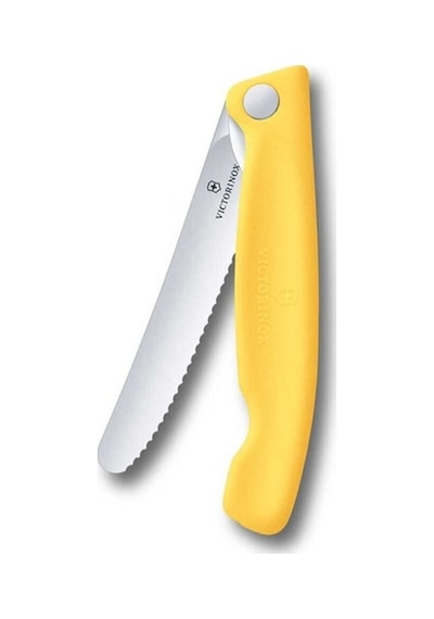 Victorinox Swiss Classic 11 cm Tırtıklı Piknik Bıçağı  Sarı