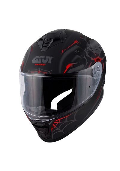 Givi 50.x Arachno Kapalı Motosiklet Kaskı Mat Kırmızı - Siyah