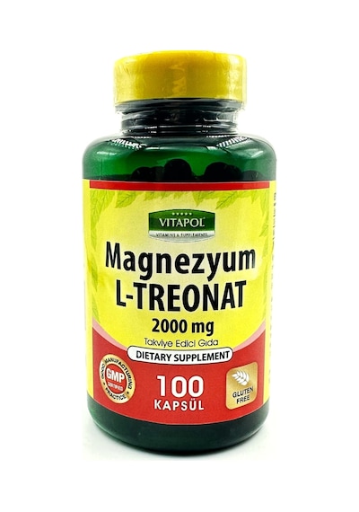 Vitapol Magnezyum L-treonat 2000 Mg 100 Vegan Kapsül mgltreonat