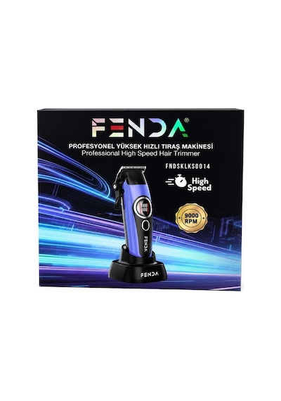 Fenda Profesyonel Standlı Göstergeli Saç Tıraş Makinesi 8500 Rpm Mavi Fndsklks0014m
