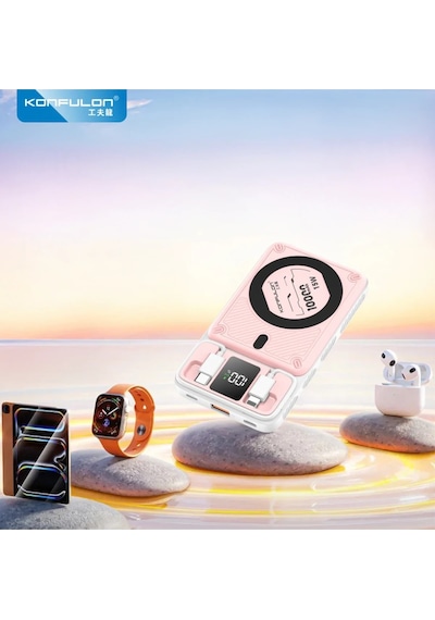 Cosmotex Konfulon M25w 10.000 Mah 20w Pd Magsafe Powerbank - Pembe