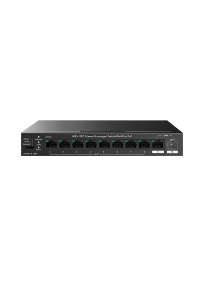 Tenda Teg1110pf-8-120w 8ge Poe+ Port 120w , 1xge + 1x Sfp Uplink Desktop Switch