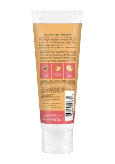Shea Moisture Papaya & C Vitamini Aydınlatıcı Yüz Temizleyici Jel