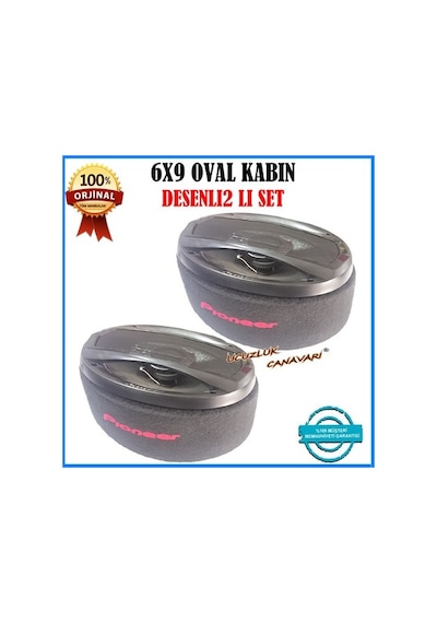 Pioneer 6X9 85.Lik Kayık Oval Hoparlör Yükseltme Kabini 2Li Set