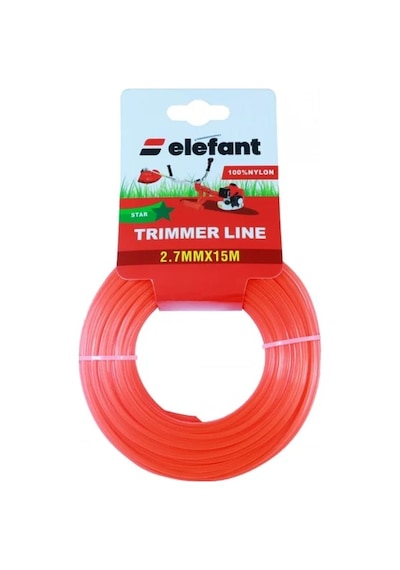Elefant Tırpan Misinası Motorlu Tırpan Yıldız Misina 1,3mm X 15 Metre
