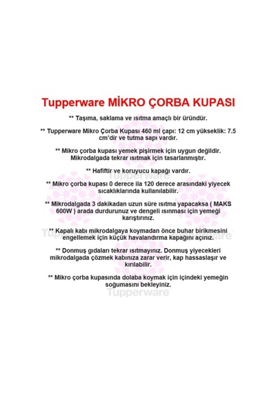 Mikrodalga Fırın Isıtma Kabı 460 Ml Mikro Çorba Kupası Hsgl Yeşil