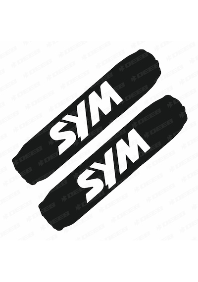 Sym Baskılı Amortisör Çorabı Kılıfı Beyaz