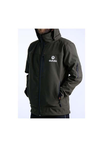 Outdo Premium Kalite Softshell Motorcu Montu Haki Diğer