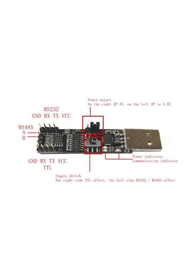 3in1 5V 3.3V USB - RS485 RS232 TTL Seri Port Dönüştürücü Modülü