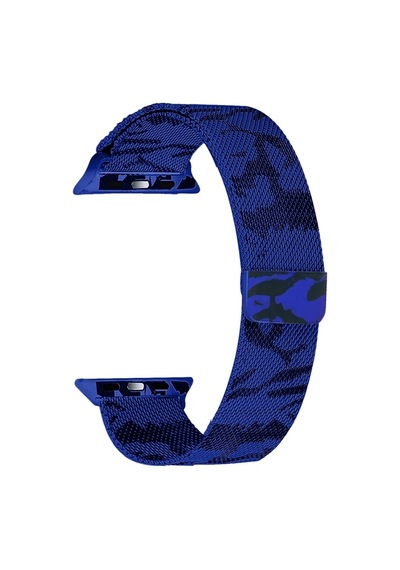 Ally Apple Watch Uyumlu 7-8 45mm 6-5-4 44mm Kayış Kordon Metal Milano Loop Kamuflaj 3-2-1 42mm- 5775