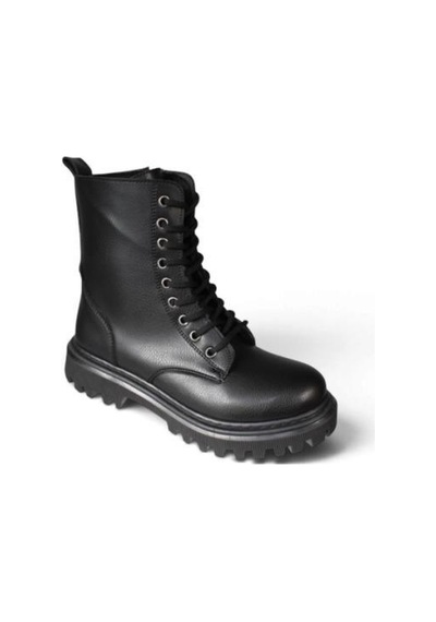 Yaz Kış Ayakkabı Kadın Siyah Cilt 15cm Bilek Boyu 3cm Kalın Taban Bağcıklı Fermuarlı Postal Yaz Kış Ayakkabı Kadın Siyah Cilt 15cm Bilek Boyu 3cm Kalın Taban Bağcıklı Fermuarlı Postal