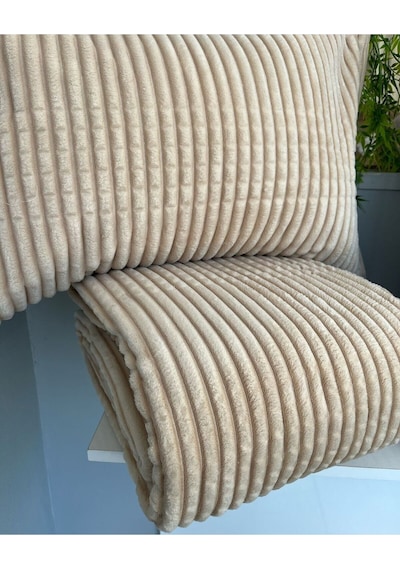 Merinos Vizon Çift Kişilik Modernline Yatak Örtüsü Vizon