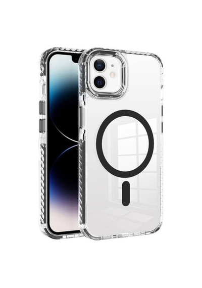 Apple Uyumlu iPhone 12 Kılıf Magsafe Şarj Özellikli Airbagli Takılabilir