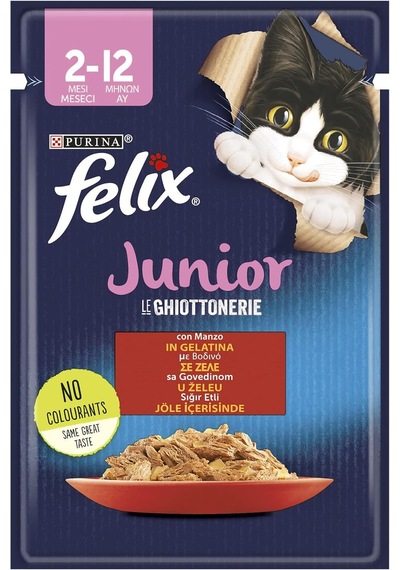 Yaş Kedi Maması, Sığır Etli, Yavru Kedi, 85 G