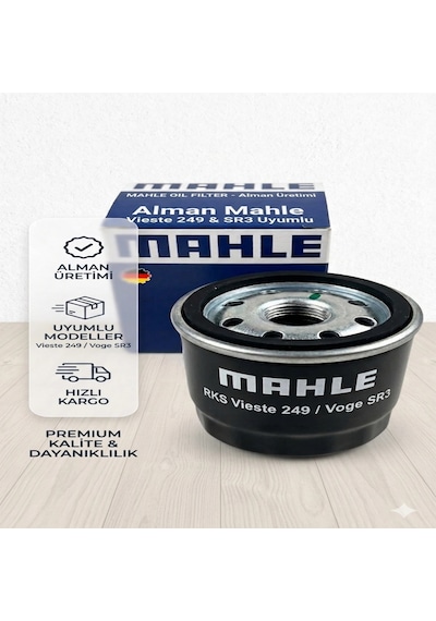 Rks Vieste 249 Yağ Filtre Alman Mahle Üretimi Voge Sr3 Uyumlu