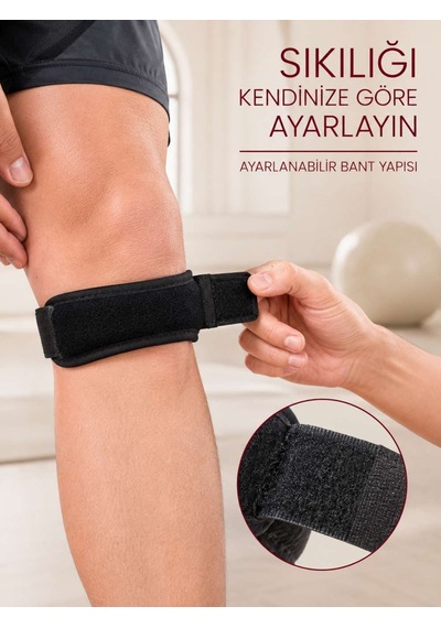 Sporcu Tendon Bandı Ayarlanabilir Diz Destek Bandı Koşu Fitness Egzersiz Diğer
