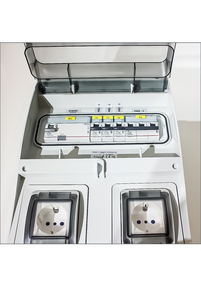 Ip66 Kombinasyon Panosu 3 Ad. Schuko Priz 3x16a 1 Ad. 5x32a Priz