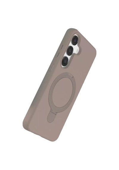 Newface Samsung Galaxy S25 Regal Magsafe Standlı Kapak - Çöl Titanyum
