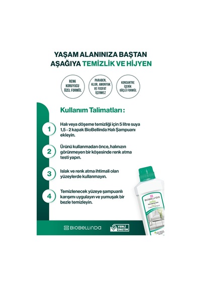 Biobelinda Halı Sampuanı Temizlik Ürünü Diğer