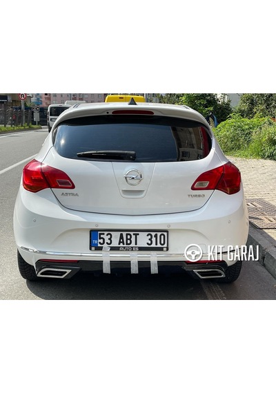 Kit Garaj Astra J Egzoz Görünümlü Difüzör Plastik 2009-2015 Boyalı