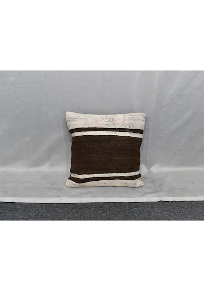 Zehra Abla Halı Yeni El Dokuma Dekoratif Kilim Kırlent Yastık Kılıfı 6822 Çok Renkli