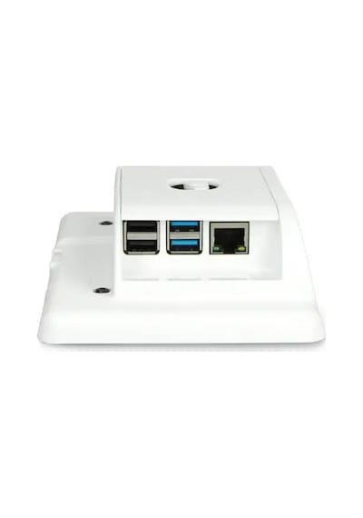 Raspberry Pi 4 Beyaz Abs Dokunmatik Ekran Kutusu