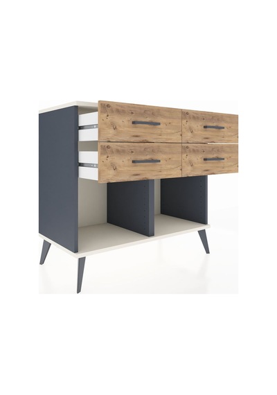 Hyperion Şifonyer 4 Çekmeceli 88x44x80 Antrasit-aytaşı/çam Aytaşı/çam Hyperion Şifonyer 4 Çekmeceli 88x44x80 Antrasit-aytaşı/çam Aytaşı/çam