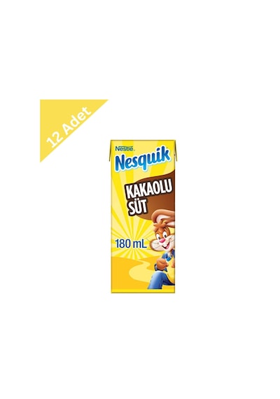 Nestlé Nesquik Kakaolu Süt 180 Ml X 12 Adet - Vazgeçilmez Çikolata Lezzeti