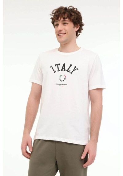 Lumberjack Ml Renato 11ıtl1030 5fx Beyaz Erkek T-shirt 101940309 Beyaz