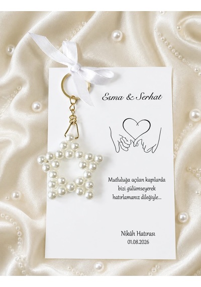 Yıldız Anahtarlık Krem