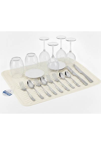 Siyah 40x30cm %100 Silikon Bulaşık Kurutma Matı Bulaşık Altlığı,bulaşık Kurutmalığı Bulaşık Pedi Siyah