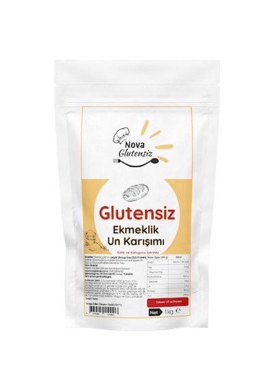 Glutensiz Ekmeklik Un Karışımı 1 Kg Düşük Nişasta,yüksek Lif