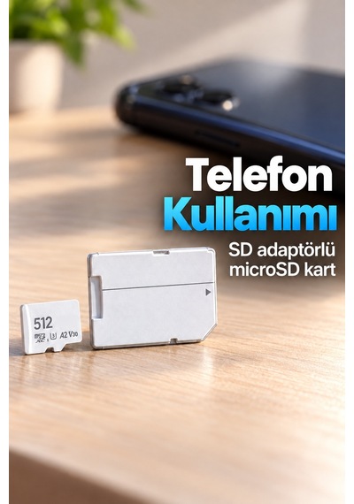 Hafıza Kartı 512 Gb Ve Sd Adaptör Seti