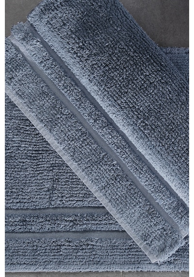 Yataş Bedding Felicia Banyo Paspası Seti - İndigo (50x60 cm + 60x100 cm) Indigo
