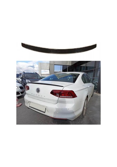 Volkswagen Passat B8 İçin Uyumlu Hybrid Spoiler (2015+)Piano Black
