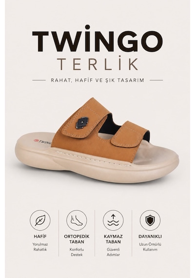 Twingo Günlük Ortopedik Lux Eva Terlik Erkek Turuncu