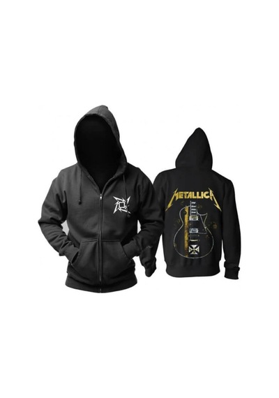 Startmore Metallica Hoodie Kapşonlu Fermuarlı Sweat 14051 Siyah