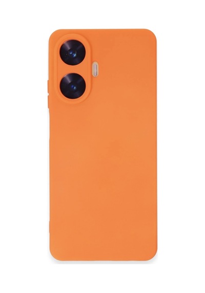 Uryport Realme C55 Kılıf Nano İçi Kadife Silikon - Turuncu