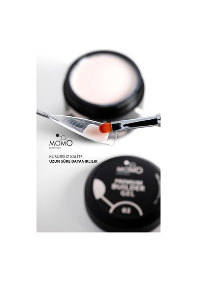 Momo Professional Premium Builder Gel Protez Tırnak Jeli No.03 Açık Bej 35 gr