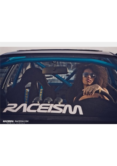Oto Sticker Raceism Ön Cam Yazısı Araba Stickeri 59Cm