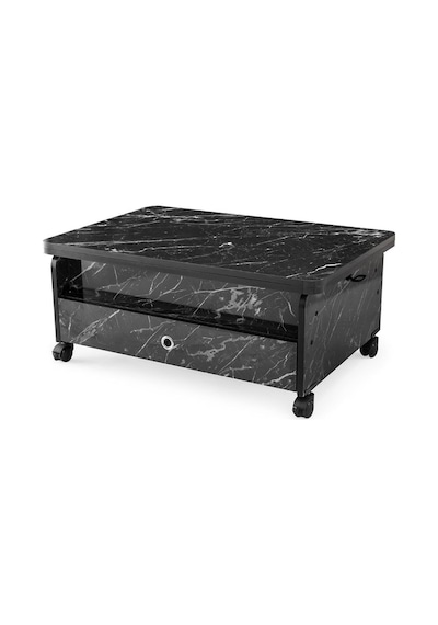 Zerenland 61 Tekerlekli Akıllı Sehpa, Sihirli Sehpa, 6 Boyutlu Sehpa 90x60cm Siyah Mermer Zerenland 61 Tekerlekli Akıllı Sehpa, Sihirli Sehpa, 6 Boyutlu Sehpa 90x60cm Siyah Mermer